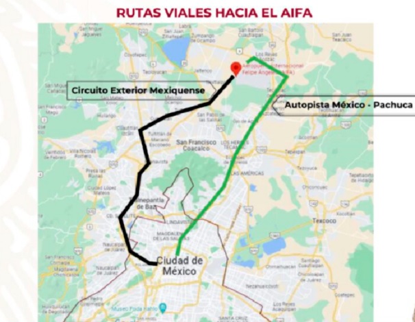 AMLO: rutas de transporte público para llegar al AIFA