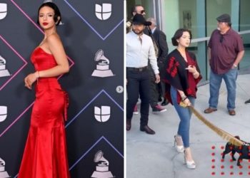 Critican a Ángela Aguilar por ser grosera con abuelito