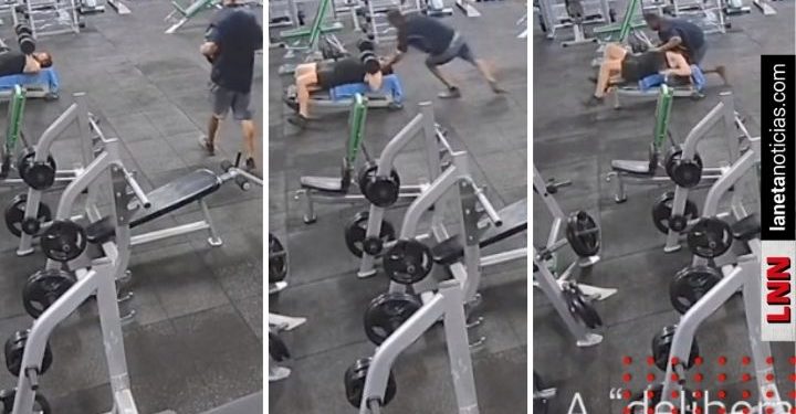 Aplasta cabeza de hombre con pesa de 20 kg (VIDEO)