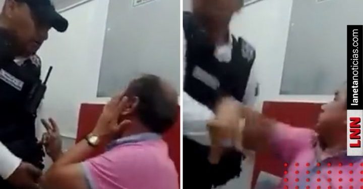 Policía cachetea a detenido y le regresan bofetada (VIDEO)