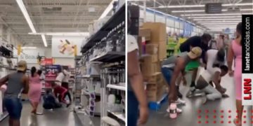 Clientes impiden ataque sexual a mujer en Walmart (VIDEO)