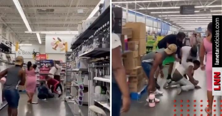 Clientes impiden ataque sexual a mujer en Walmart (VIDEO)