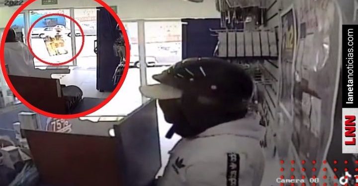 Video de momento en que Dr. Simi huye de asalto a farmacia