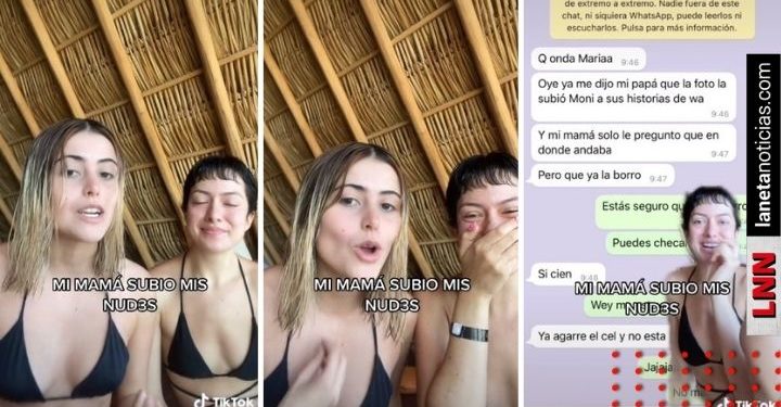 Envía foto en playa nudista y su mamá la comparte en Whats