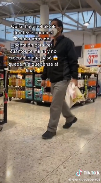 TikToker exhibe a acosador en supermercado (VIDEO)