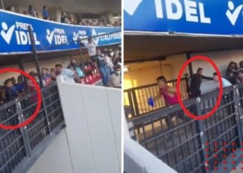 Guardia abre rejas a aficionados de Querétaro (VIDEO)