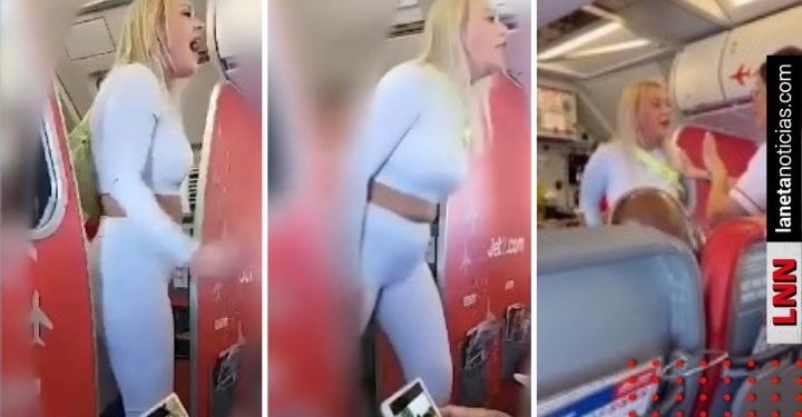 ¡Se armó la gorda! Pasajera intenta abrir puerta de avión en pleno vuelo (VIDEO)