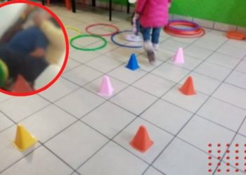 Exhiben a maestra que somete a alumno de kínder (VIDEO)