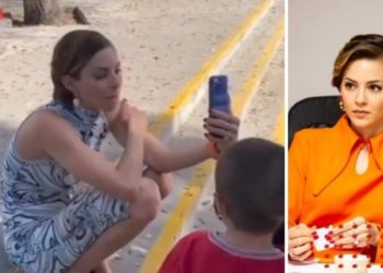 Difunden video donde Mariana Rodríguez regaña a niño