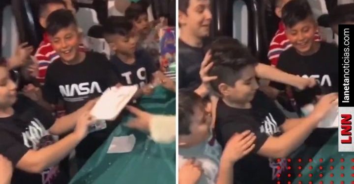 Niño finge desmayo frente a su pastel y la reacción de su mamá se hace viral