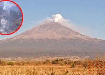 ‘Algo rojizo’: hombre escala Popocatépetl y capta cráter totalmente despejado