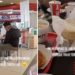Se cambia de mesa porque su familia llevó tortillas al KFC
