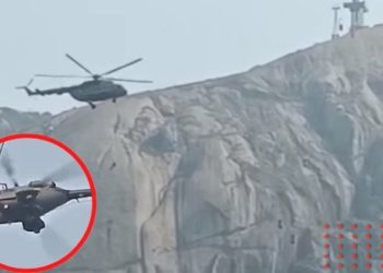 VIDEO FUERTE: hombre cae de helicóptero cuando era rescatado de teleférico
