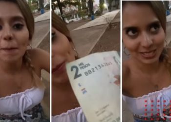 Cantante recibe 4 mil pesos de propina; eran colombianos