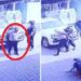 Reo despoja de arma y dispara a policía en traslado (VIDEO)