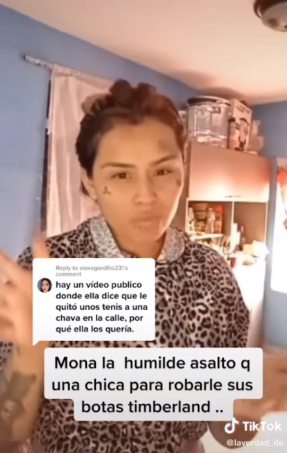 Influencer Mona admite haber asaltado a una joven (VIDEO)