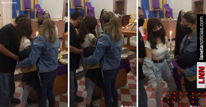 Llevan a hija a iglesia a jurar para que no le hable a su ex