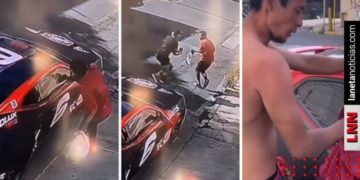 Peleador de MMA golpea a joven que grafiteó su coche (VIDEO)