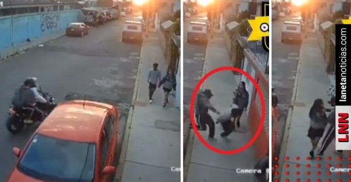 Joven abandona a su novia durante asalto en Ecatepec (VIDEO)