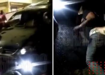 Automovilista atropella a ladrones en Chimalhuacán (VIDEO)