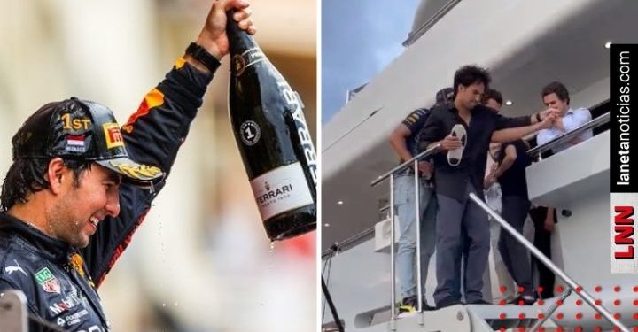 Pero qué tanto es tantito: captan a Checo Pérez saliendo movidón de fiesta en yate