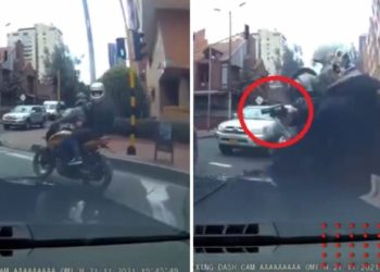 Pobre Brayan: conductor de BMW atropella a asaltantes luego de que le robaran