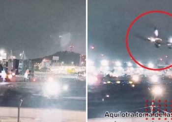 Difunden video de incidente entre dos aviones en el AICM