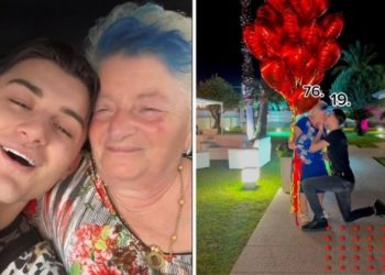 Joven de 19 años pide matrimonio a su novia de 76 (VIDEO)