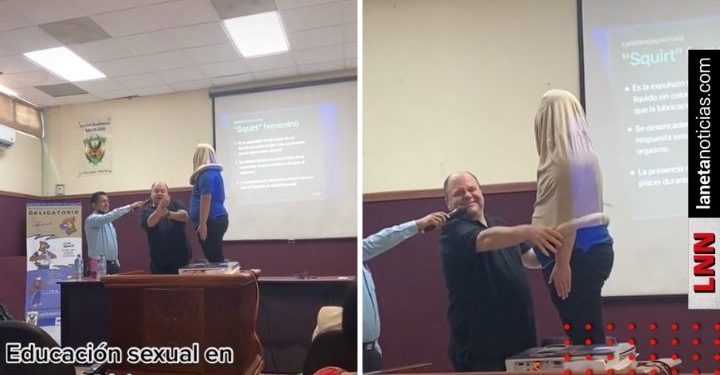 Profesor enseña a poner un condón y video se hace viral