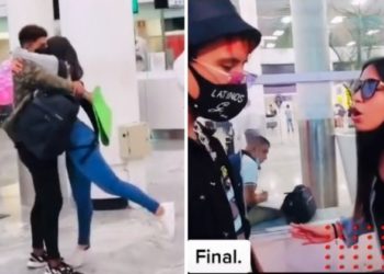 Joven recibe a novia en el aeropuerto y descubre infidelidad