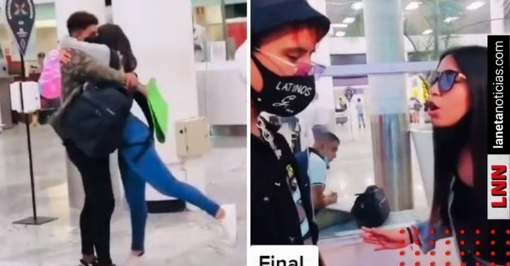 Joven recibe a novia en el aeropuerto y descubre infidelidad