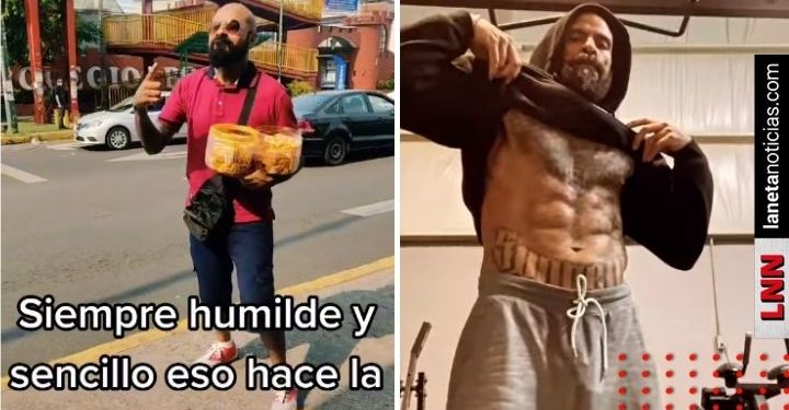 Vendedor de dulces que se parece a Babo de Cartel de Santa