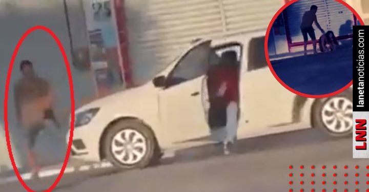 Sujetos bajan de auto y arremeten contra hombre que golpeaba a mujer (VIDEO)