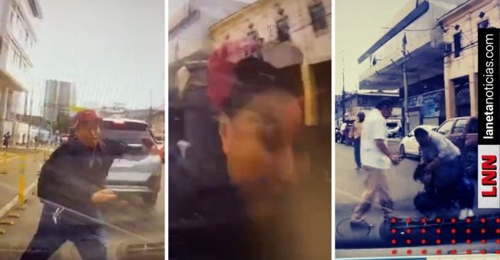 Conductor atropella a ladrón que asaltó a viejito (VIDEO)