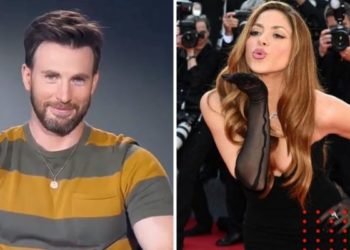 Te-fe-li-ci-to qué bien actúas: Chris Evans responde si saldría con Shakira