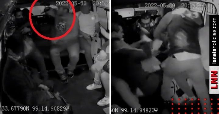 VIDEO: pasajeros desarman a asaltante y lo tunden a cachazos