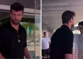 Gerard Piqué llega solo a aeropuerto de Barcelona (VIDEO)