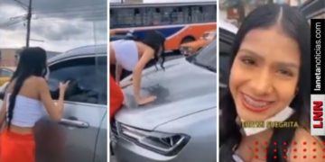 Joven reclama a novio por llevar a otra mujer en el carro