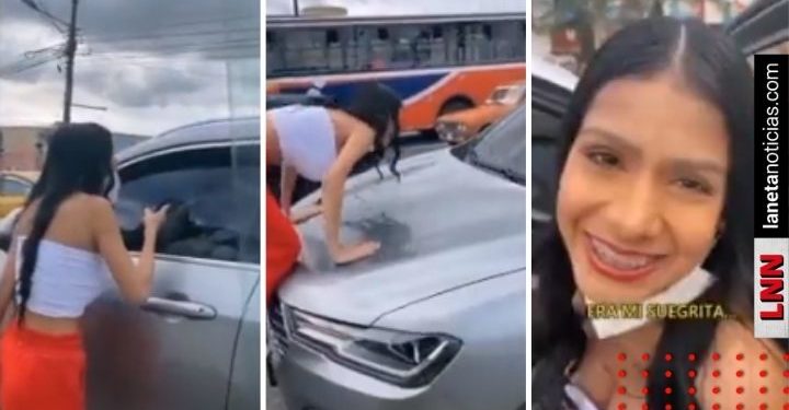 Joven reclama a novio por llevar a otra mujer en el carro