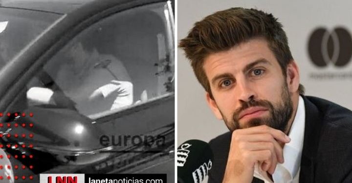 Captan a Gerard Piqué con su nueva amante dentro de un coche
