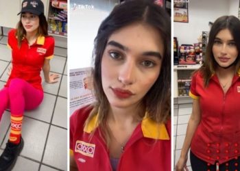 Cajera del OXXO deslumbra con su belleza y la comparan con Hailey Bieber (VIDEO)