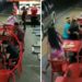 Mujer descubre a esposo infiel comiendo hamburguesas con la novia y lo confronta