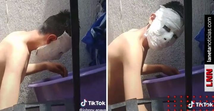 Le encargan hacer máscara de yeso y se le queda pegada