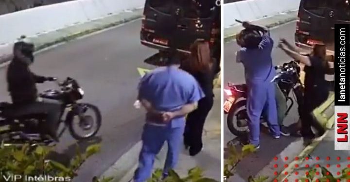 Pareja golpea a asaltante armado que intentó robarles