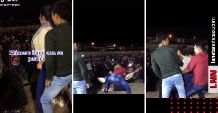 Joven sube a escenario a bailar con su novia; ella termina perreando con todos