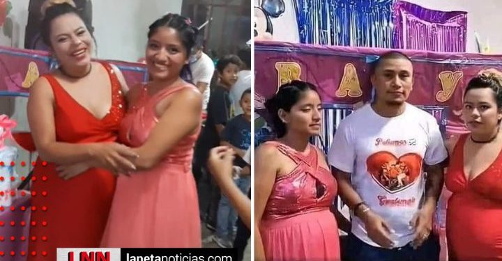 ¿Poliamor es lo de hoy? Hombre celebra baby shower de sus dos esposas (VIDEO)