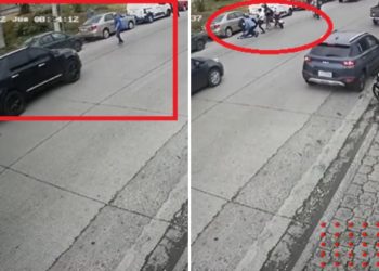 Atropellan y golpean a ladrón que asaltó a hombre (VIDEO)