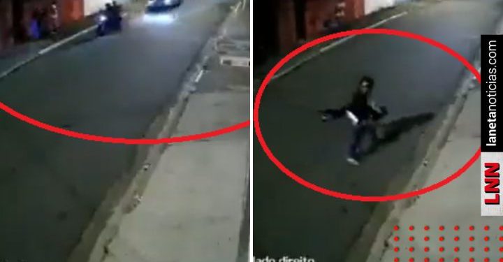 Chofer frustra robo y atropella a asaltantes (VIDEO)