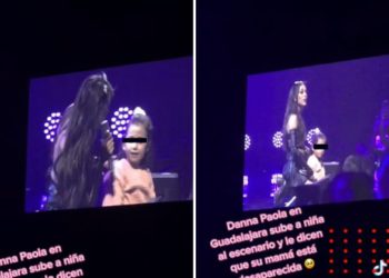 Danna Paola sube a niña al escenario; se entera de que su mamá está desaparecida