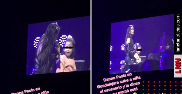 Danna Paola sube a niña al escenario; se entera de que su mamá está desaparecida